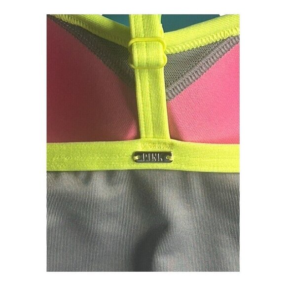Victoria's Secret PINK Active Ultimate Push-Up Padded Sports Bra Small Gray M/XL - Picture 5 of 5